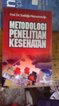 Metodologi Penelitian Kesehatan